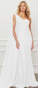One shoulder wedding dress bridal gown